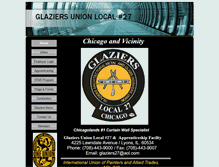 Tablet Screenshot of glaziersunionlocal27.com